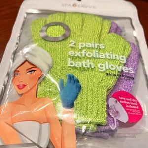 NOT FOR SALE! EXFOLIATING BATH GLOVES PRICE FIRM